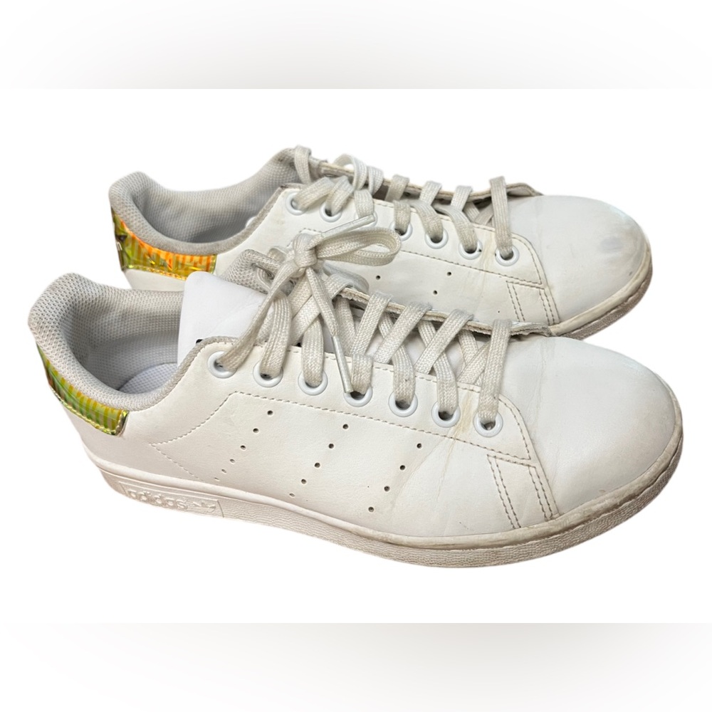 Adidas Stan Smith Shoes Sneakers Trainers Women's White Size 5.5 Metallic EH0780